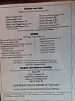 Village Cafe menu