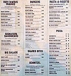 Sourdough Bakery menu