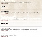 Bar do Calaf menu