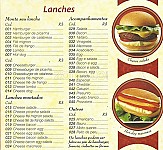 Novo Hamburguer menu