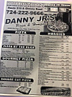 Danny Jr's Pizza Hoagies menu