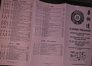 China Village menu