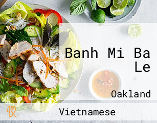 Banh Mi Ba Le