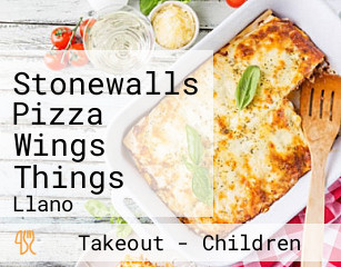 Stonewalls Pizza Wings Things