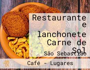 Restaurante e lanchonete Carne de Sol