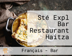 Sté Expl Bar Restaurant Haitza