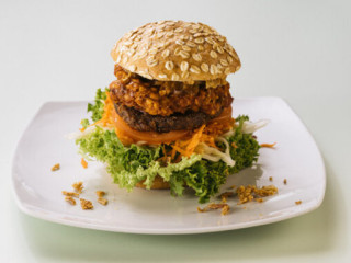 Bunte Burger Veganes Bio