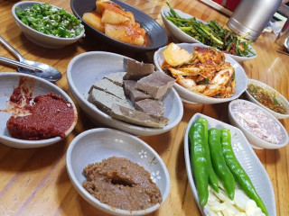 Gaegun Grandma's Pork Soup With Korean Sausage.