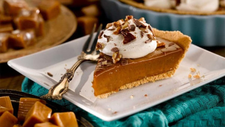 Ooey Gooey Caramel Pie Slice