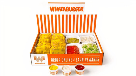 10 Dubbele Vlees Whataburger-Doos