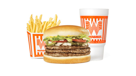 #3 Triple Meat Whataburger Whatameal