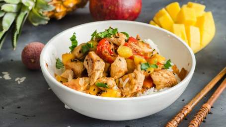 Mango Chicken With French Fries