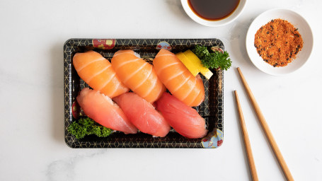 Salmon And Tuna Nigiri Set (6Pcs)