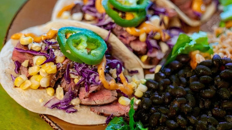 Grilled Street Corn Steak Tacos