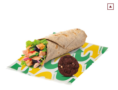 Koekje Met Niet-Vegetarische Kenmerkende Wrap-Combinatie