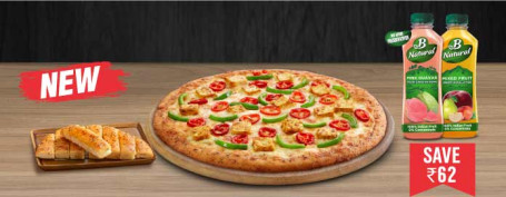 Pizza Juice Partnership Paneer Spl Comb (Maaltijd Voor 2)