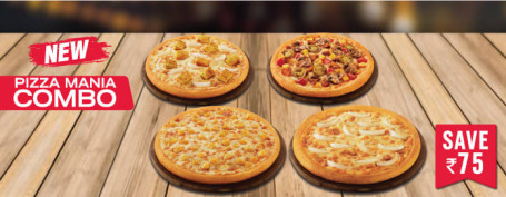 Maaltijd Voor 4: Veg Pizza Mania Party Combo