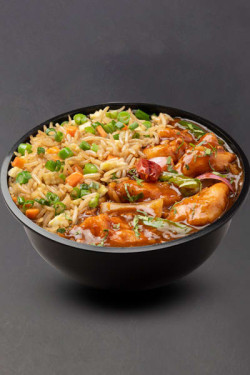 Chilli Oyster Chicken Met Rijstkom Naar Keuze