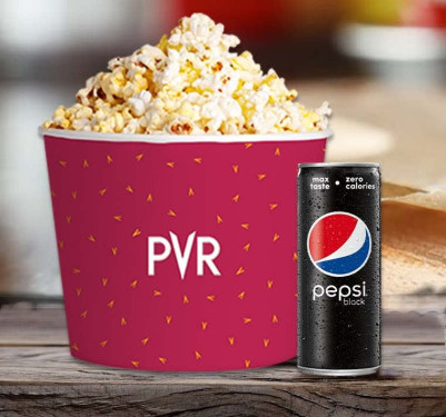 Popcorn Gezouten Grote Pepsi Black Can