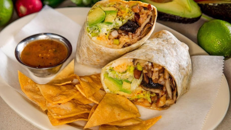 Mushrooms Avocado Burritos