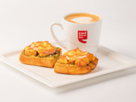 Cappuccino N Toasty Paneer Knoflookbrood