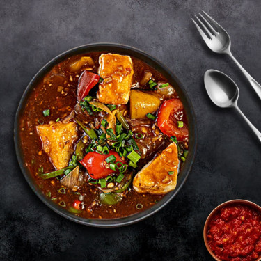 Vegetarische Paneer Chili Jus