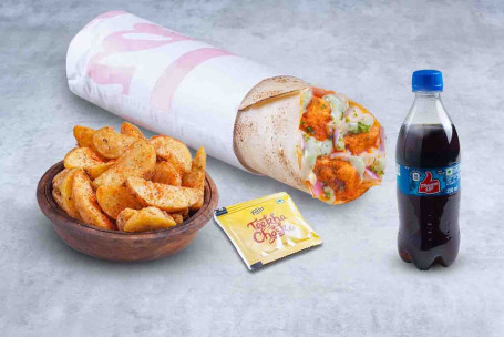 (Voor 1 Portie) Super Saver Chicken Tikka Wrap Meal Thums Up