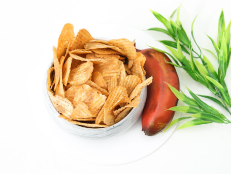 Biologische Rode Banaan Pizza Chips 100Gm