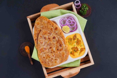 Kip Mughlai Jus Met Driehoek Paratha