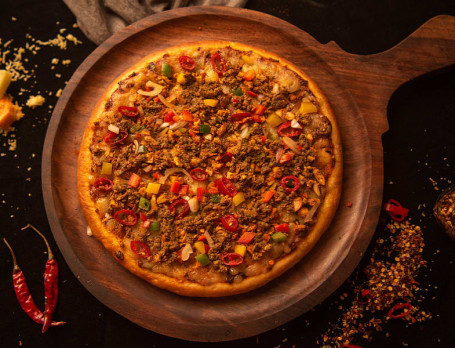 Mutton Keema Loaded Pizza