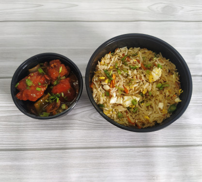 Egg Rice With Boneless Chilli Chicken (4Pc)