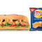 Chips Met Veg Sub Combo (15 Cm, ​​6 Inch)