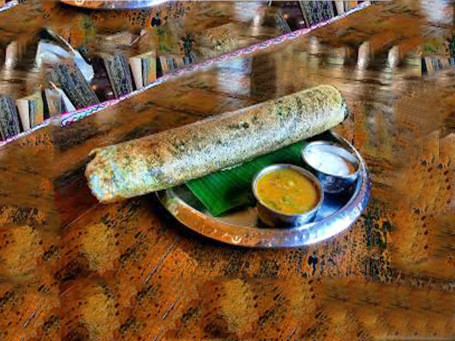 Ginger Garlic Cheese Masala Dosa