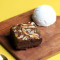 Belgische Chocolade Brownie Met Roomijs