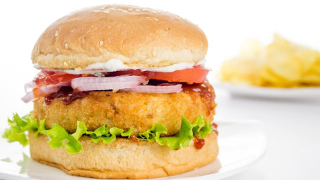 Veg Aalu Tikki Burger