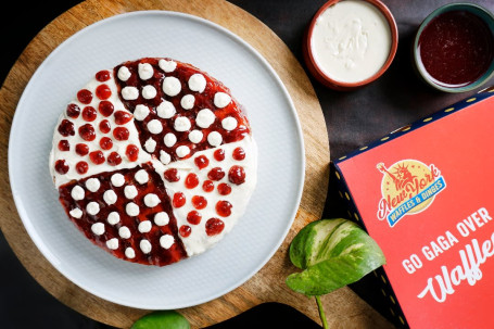 Aardbeien Roomkaas Wafel Pizza