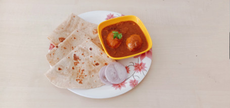 Anda Curry [2 Eggs] With 3 Chapati