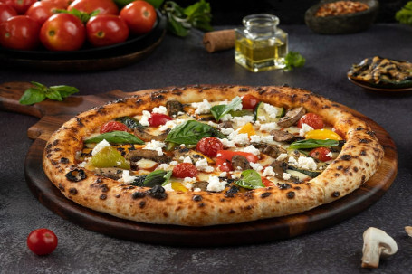 Naples Mixed Vegetables With Crumbled Feta Pizza