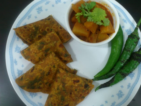 Thepla (4 Pcs With Sabji