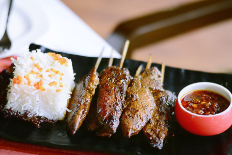 Signature-Yakitori Chicken With Rice (Bbq) (6 Pcs)