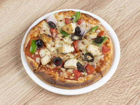 6 Chicken Black Olive Pizza