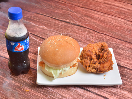 Chicken Burger Fried Chicken Coke 250Ml