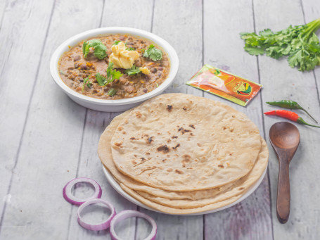 Chapati (4 Pcs) Tadka Pickle Combo