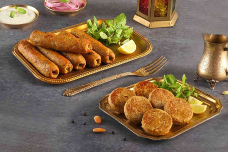 Murgh Seekh Kebab (6 Stuks) Gosht-E-Galouti Kebab (6 Stuks) Combo