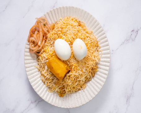 Egg Dum Biryani With Aloo