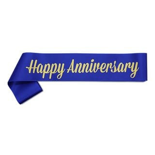 Happy Anniversary Sash For Couples