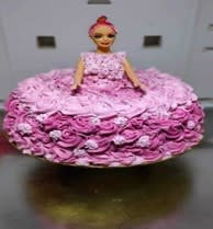 Barbie Doll Cake Vanilla (750 Gms)