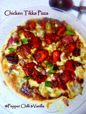 Chicken Tikka-Pizza