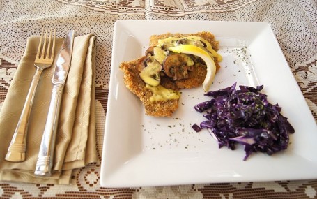 Schnitzel Champignonsaus