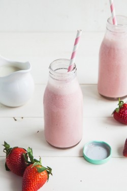 Aardbeienmelkshake